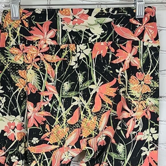 LuLaRoe Coral Lily One Size (2-10) Butter Soft Legging Floral Print Stretch Pant - Picture 4 of 8